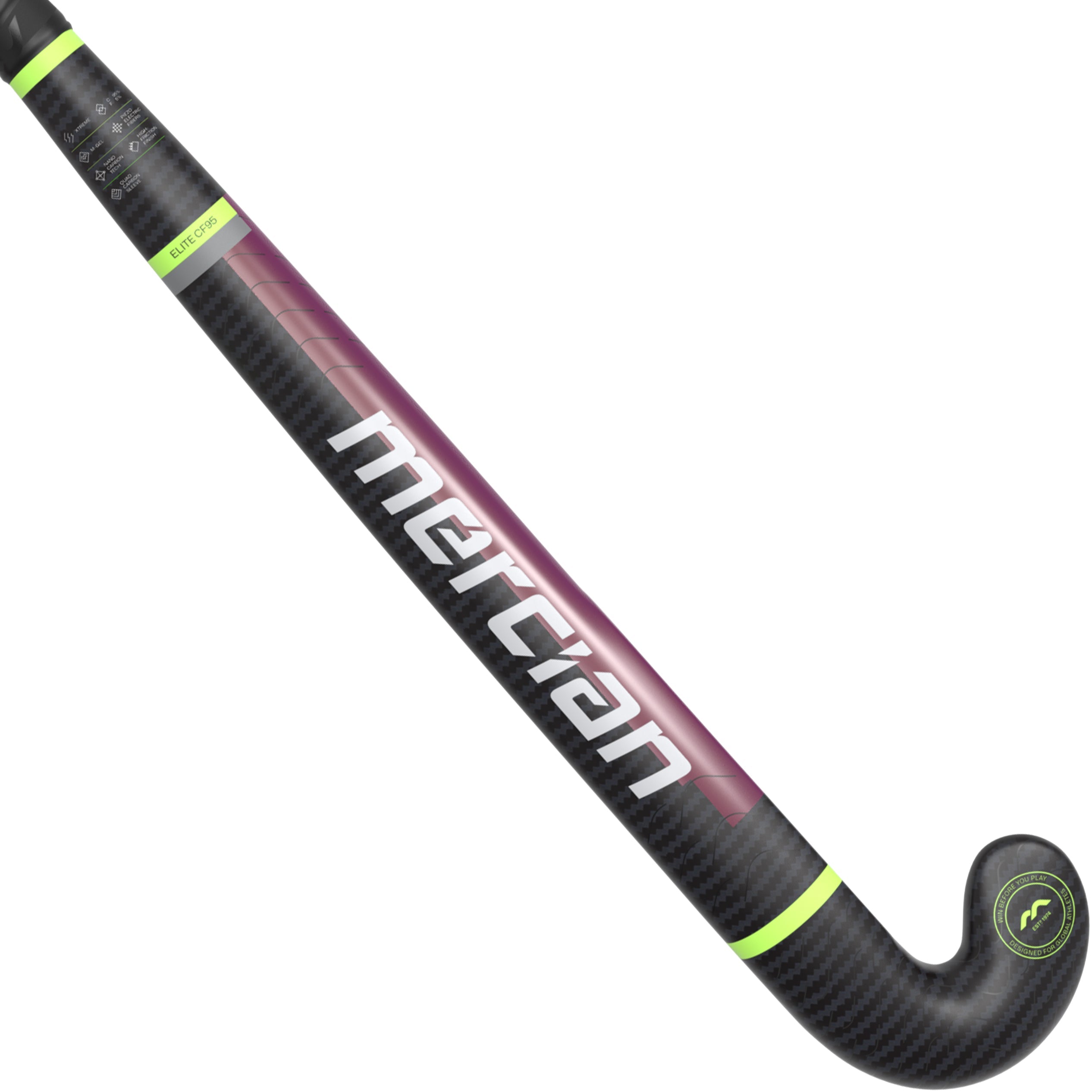 Mercian Elite CF95 Xtreme Bend Hockey Field Stick - Elite Composite Technology