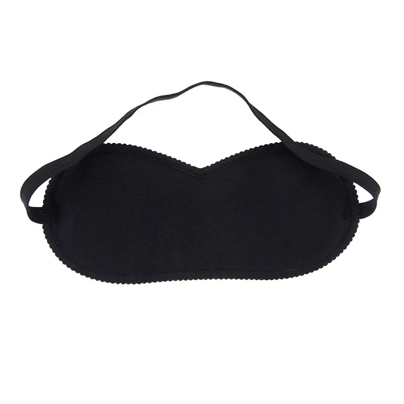 Black Sleep Mask | Light Blocking Eye Cover for Travel and Daily Use