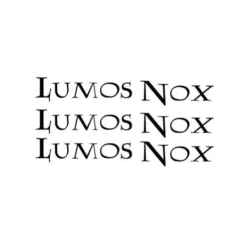 3 Pcs Lumos Nox Light Switch Sticker Set | Creative Magic Vinyl Decals for Home Decor
