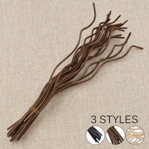 20Pcs Long Wavy Rattan Diffuser Sticks | Natural Reed Refills for Home Fragrance
