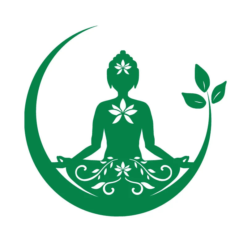 Buddha Chakra Peace Love Good Vibes Vinyl Sticker | Zentangle Mandala Laptop Decal
