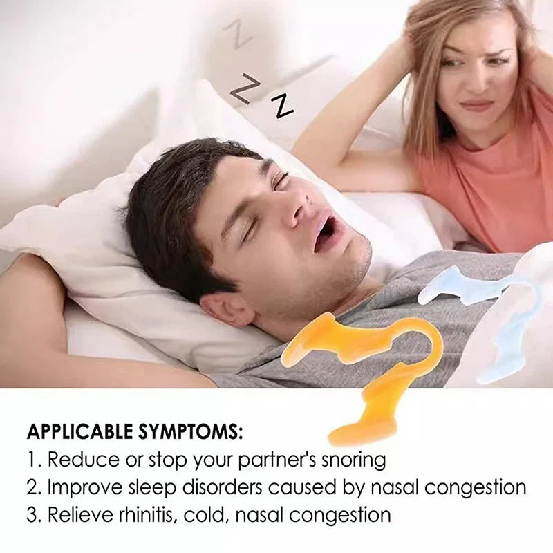 Silicone Anti Snoring Nasal Dilator | Improve Sleep Aid Nose Clip