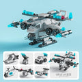 City Fire Car Building Blocks Set | 6-in-1 Police Truck, Engineering Crane, Tank & Helicopter Toys for Kids