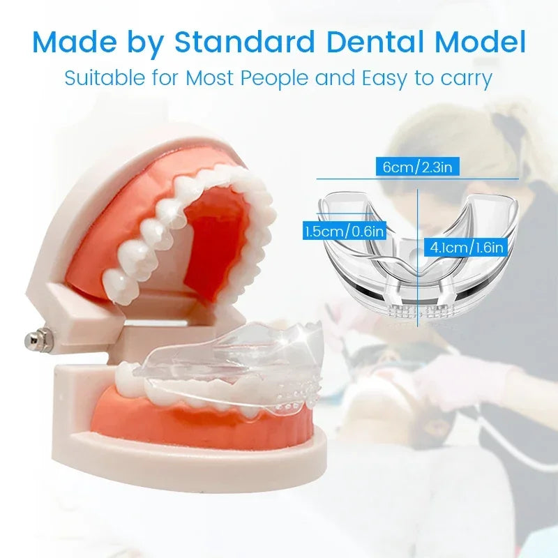 3 Stages Dental Orthodontic Braces Teeth Retainer | Anti Snoring Mouth Guard for Bruxism