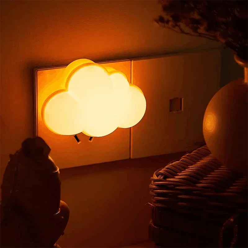 Cloud Night Light | Cute LED Plug-in Night Lamp for Kids and Adults