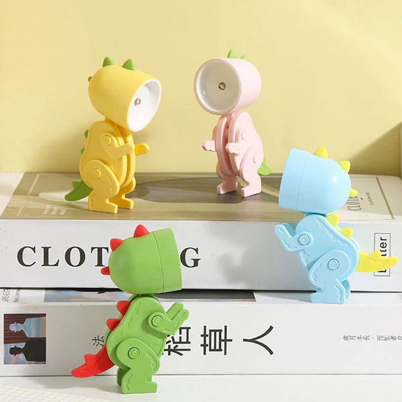 Mini Dinosaur Night Light | Battery-Powered LED Lamp for Kids