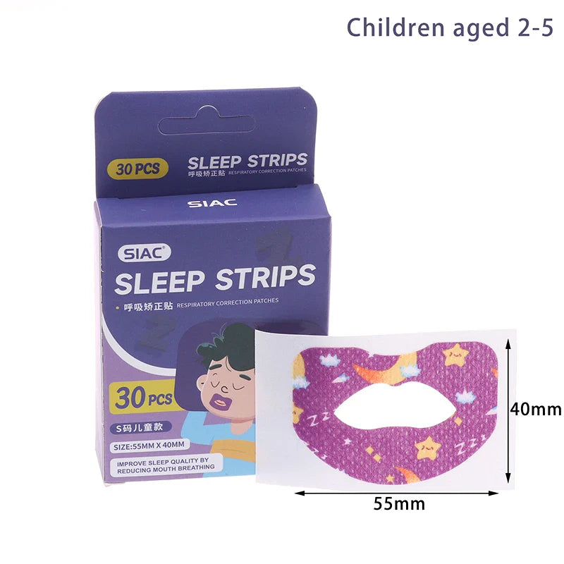 Children Anti-Snoring Mouth Breathing Correction Stickers | 30 Pack for Better Night Sleep