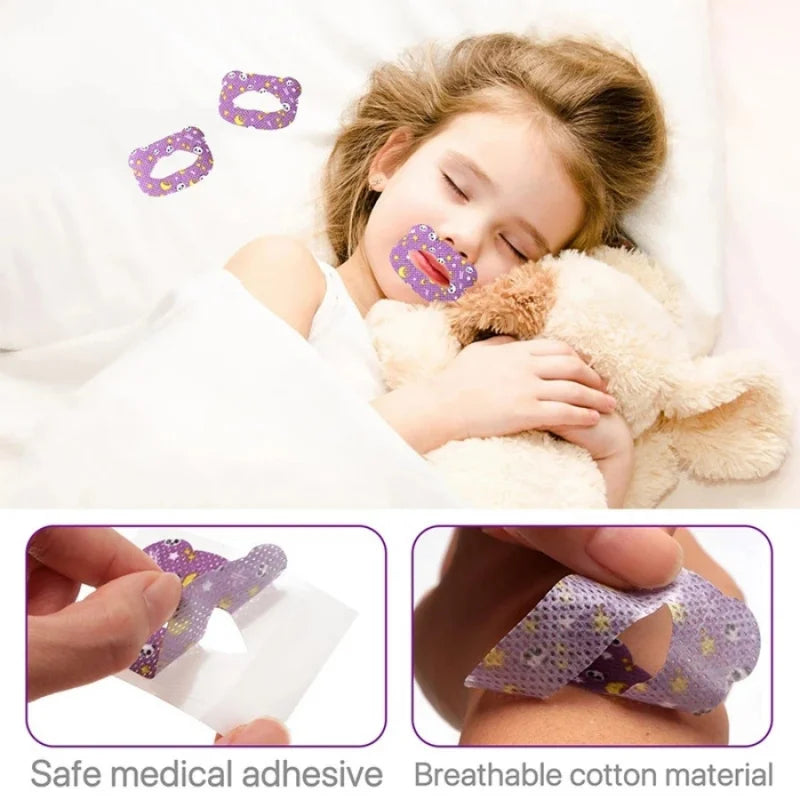 Anti Snore Mouth Tape for Kids and Adults | Breathable Lip Patch for Better Sleep