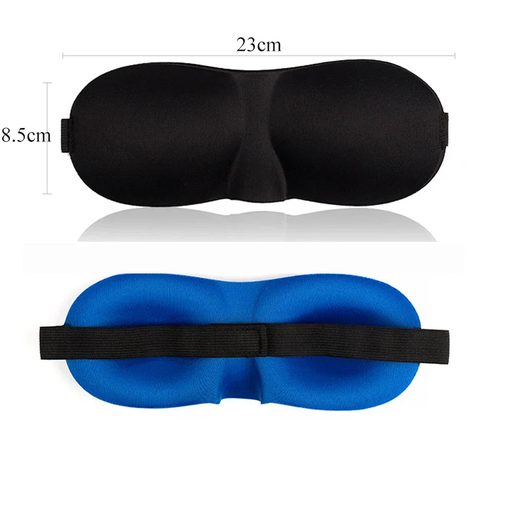 3D Contoured Sleep Eye Mask | Light Blocking Blindfold for Deep Sleep