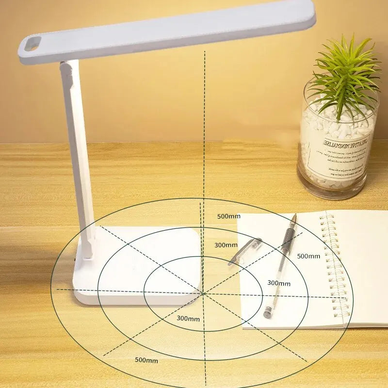 LED Foldable Desk Lamp with Touch Controls | Eye-Care Reading Light