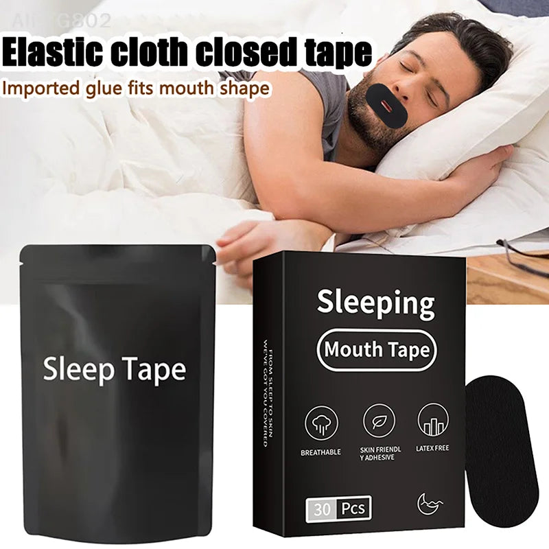 Snoring Relief Mouth Tape | 30 Hypoallergenic Strips for Better Sleep