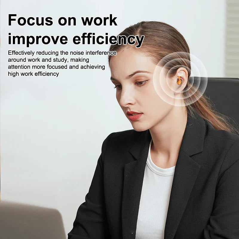 1Pair Soft-Silicone 3-Layer Reusable Ear Plugs | High-Efficiency Noise Reduction for Sleep and Hearing Protection