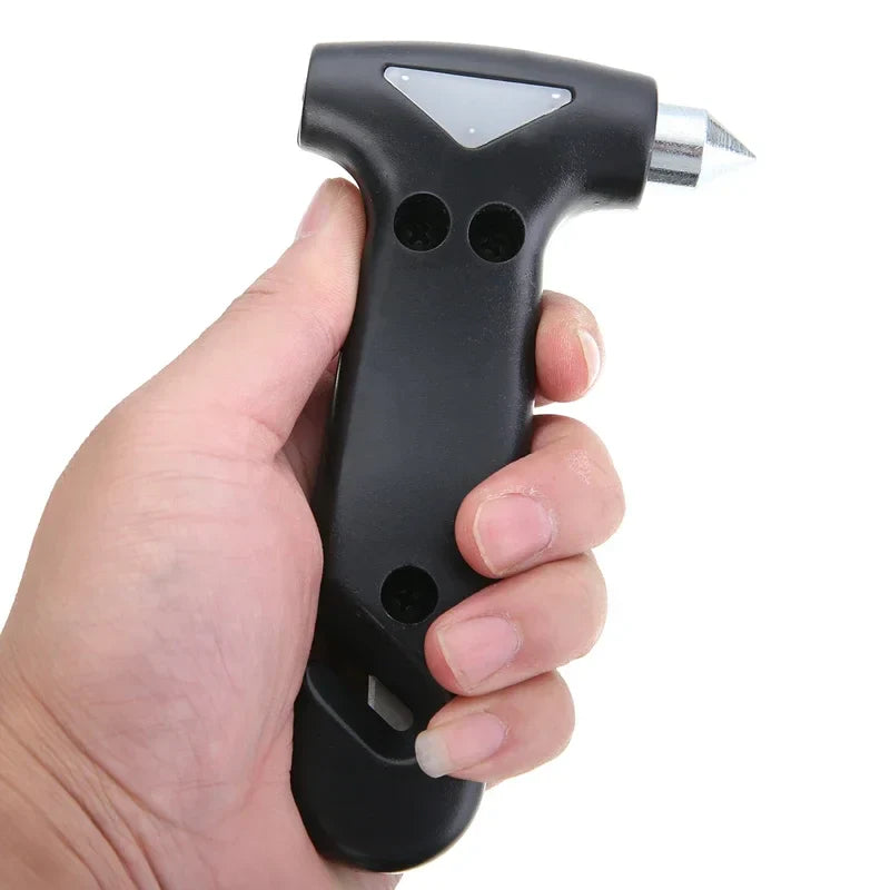 Mini Emergency Car Hammer | Safety Escape Tool with Seatbelt Cutter and Window Breaker