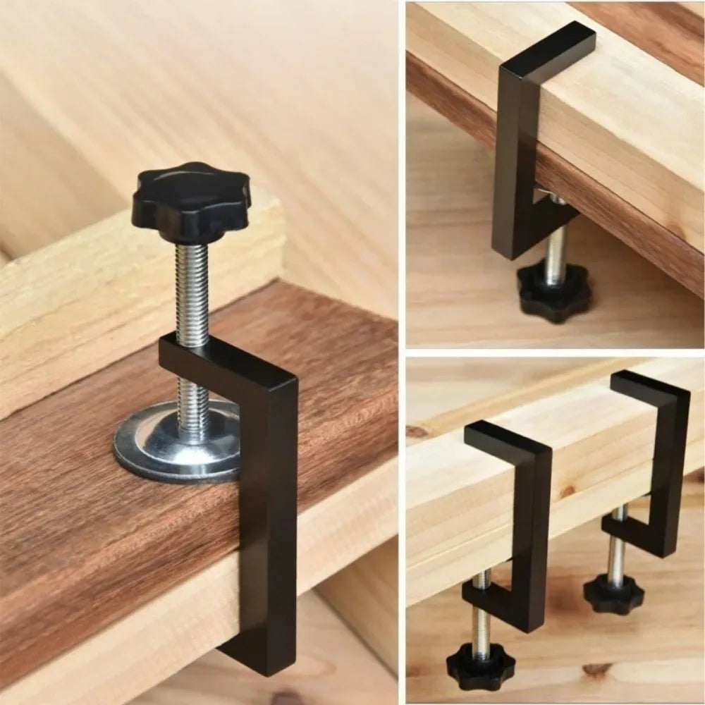 Adjustable Cabinet Installation Clamp 10-57mm | G-Type Drawer Fixing Clip for Woodworking