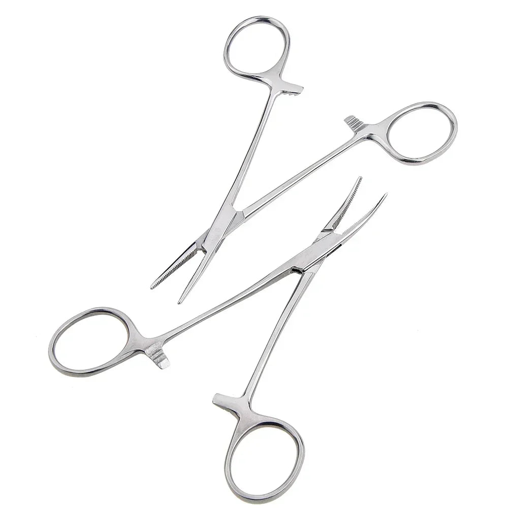 Stainless Steel Hemostatic Forceps | Multi-Purpose Surgical Clips and Mosquito Pliers