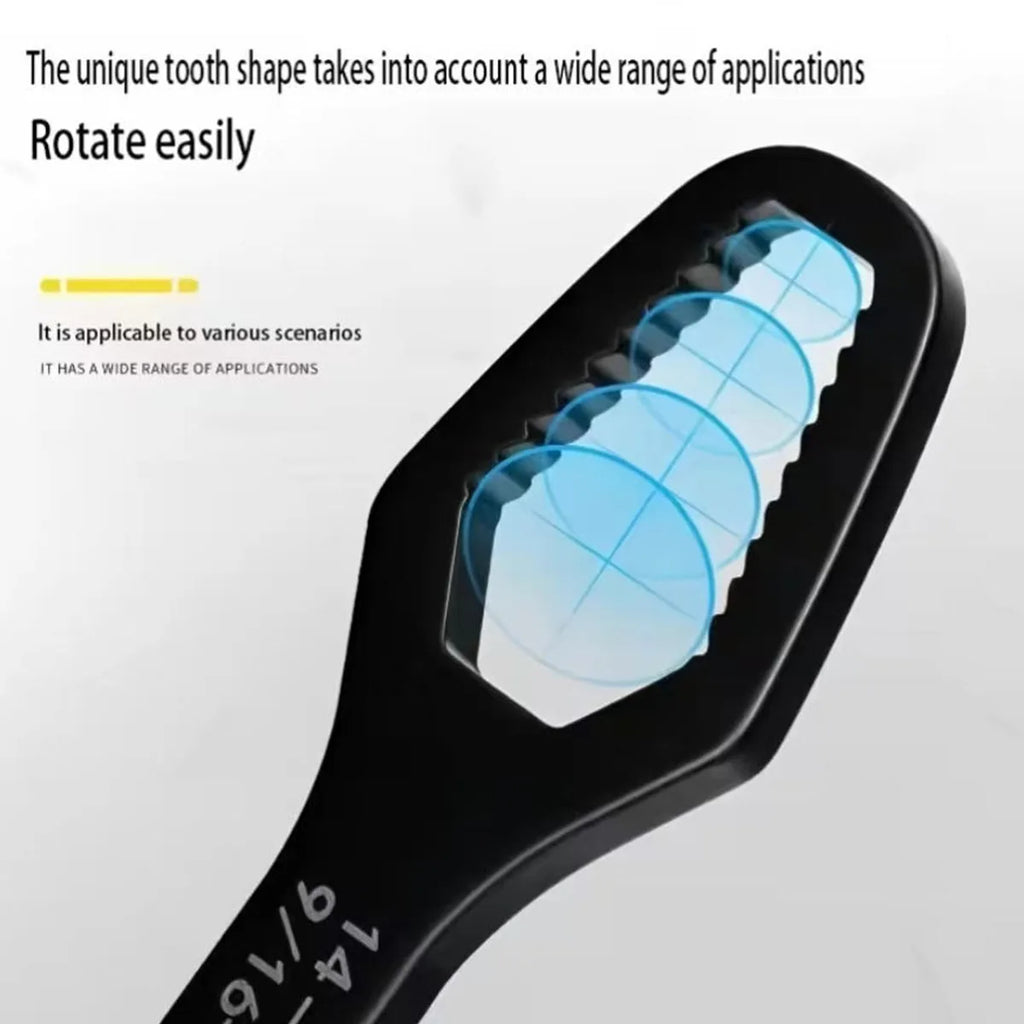Adjustable Self-Tightening Double Head Wrench | Multi-Functional Tool for Cars, Bicycles, and Homes