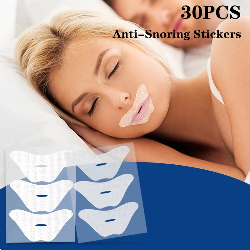 Anti-Snoring Stickers for Adults | 30 Pack Mouth Breathing Correction Patches