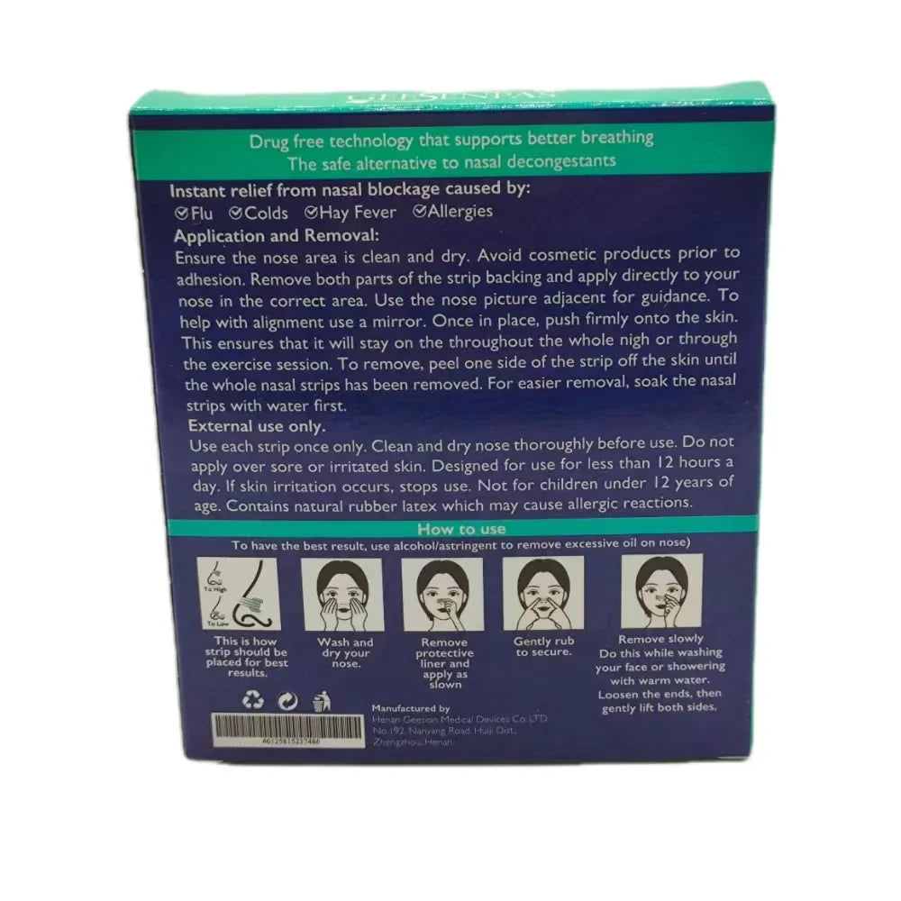 Extra Strength Clear Nasal Strips 30 Pack | Anti-Snoring Aid for Better Breathing