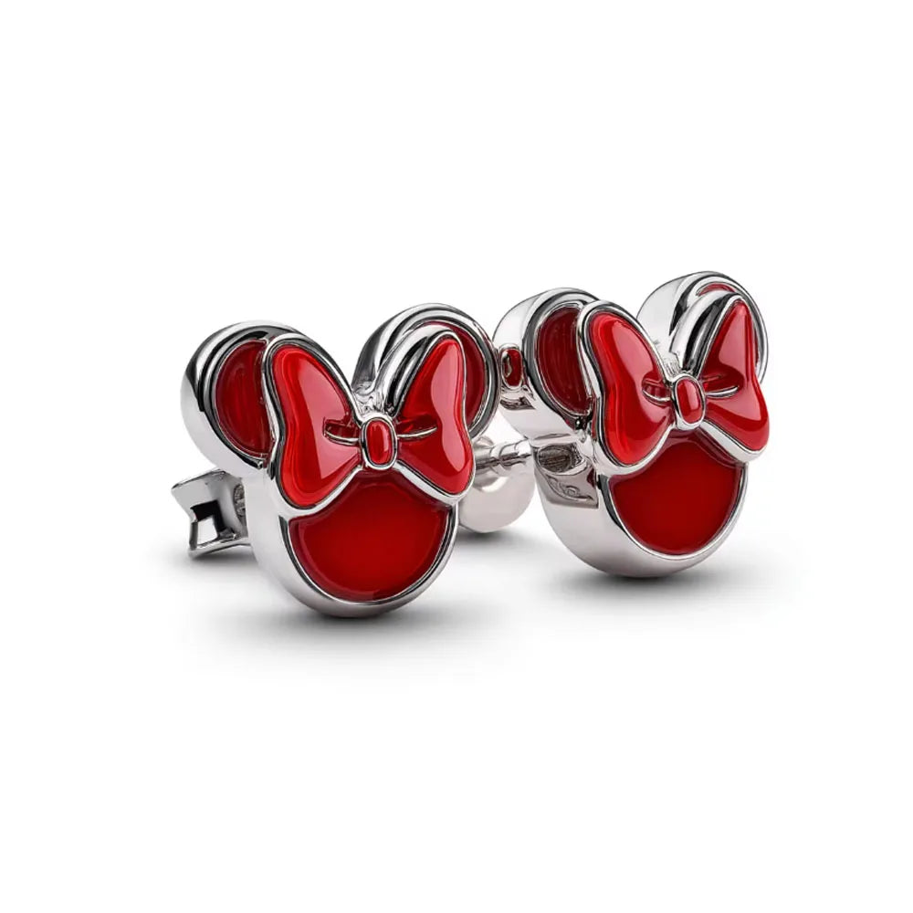 925 Silver Cartoon Duck and Teddy Bear Earrings | Cute Animal Stud Earrings for Women