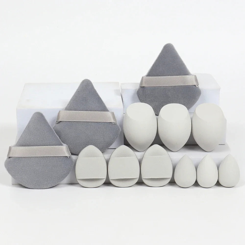 12pcs/15pcs Makeup Sponge Set | Super Soft Foundation Blender & Powder Puffs