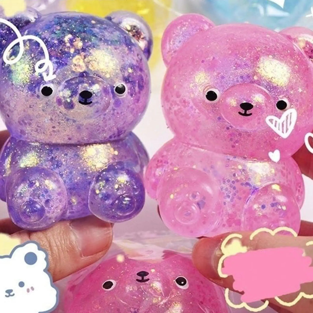Slow Rising Fidget Bear Toy | Cute Squeeze Animal Stress Relief Gift