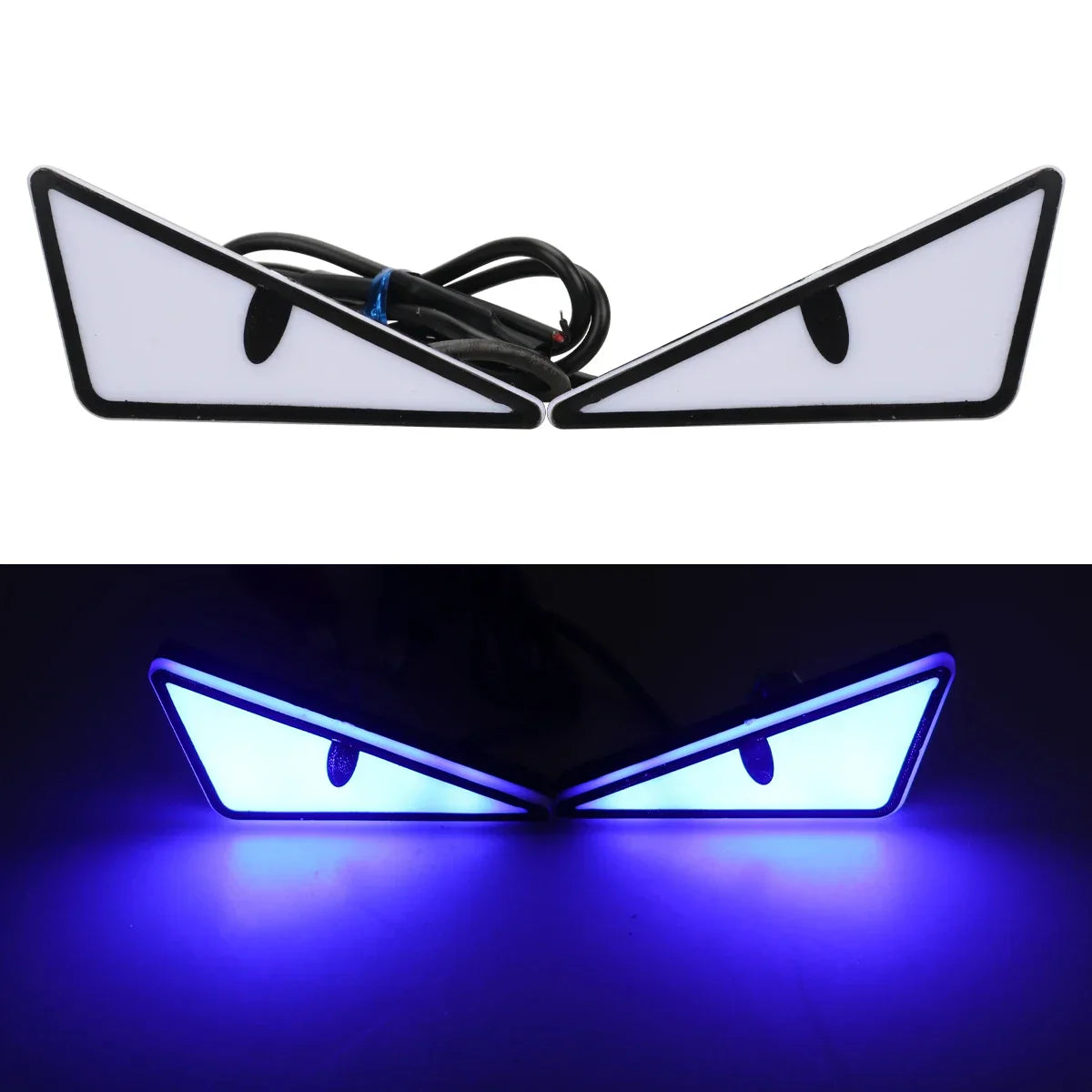 2PCS Car Motorcycle LED Devil Eyes Light | 12V Demon Eyes Decoration Lamp