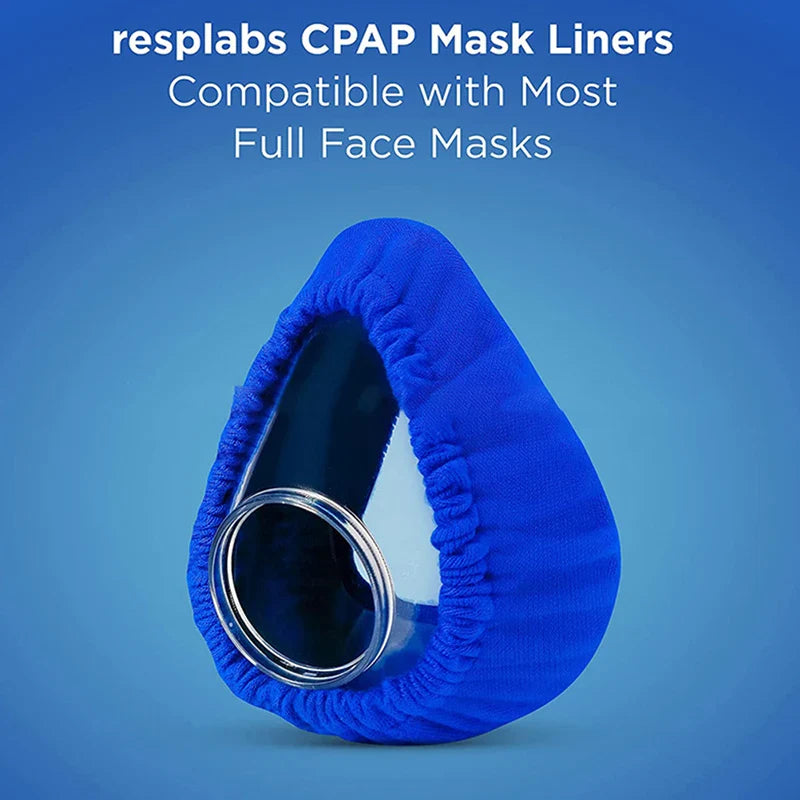 CPAP Mask Liners for Full Face Masks | Moisture Wicking, Pressure Reducing, Washable Cotton Cover