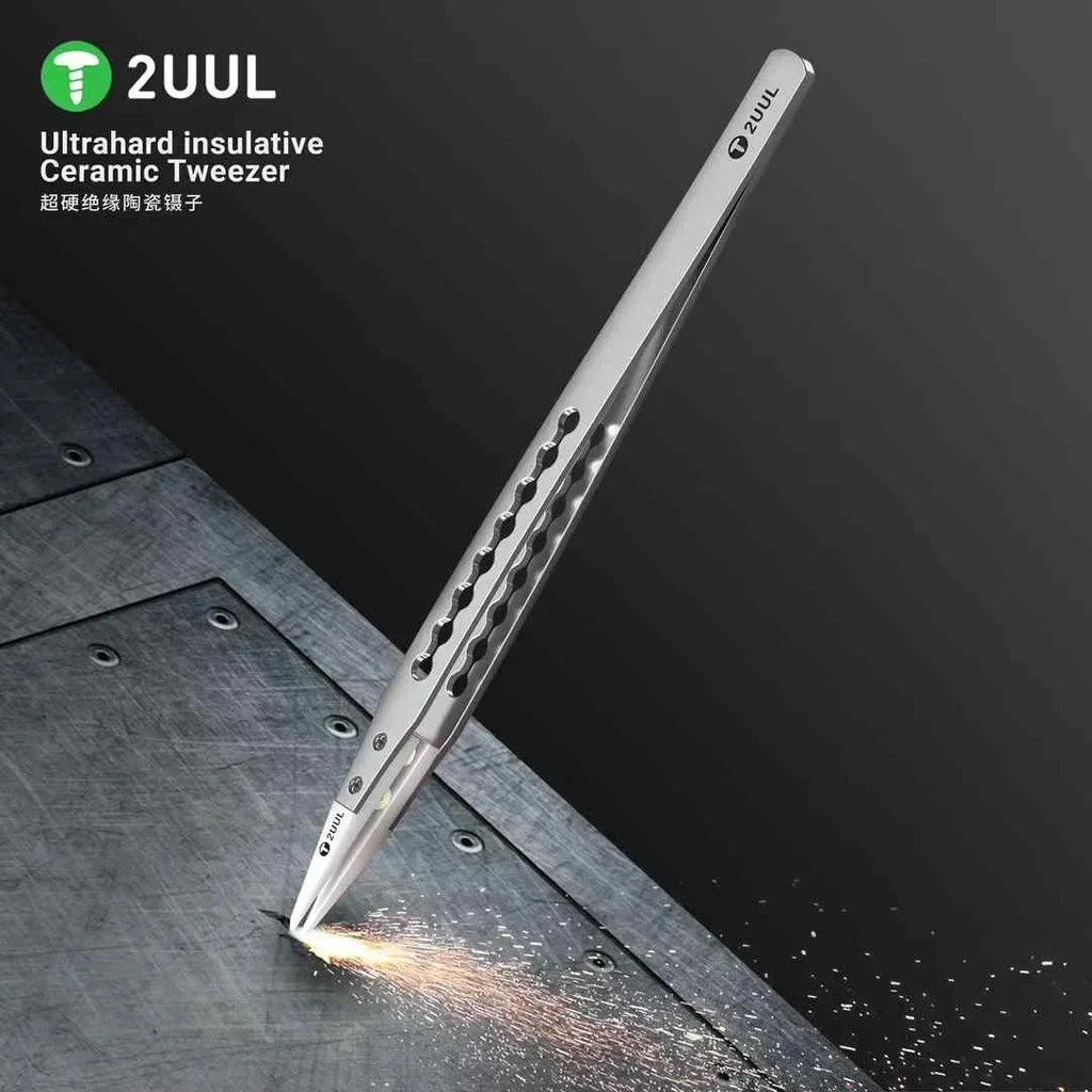 2UUL TW31 Ultrahard Ceramic Tweezer | Anti-Static for Mobile Chip Repair