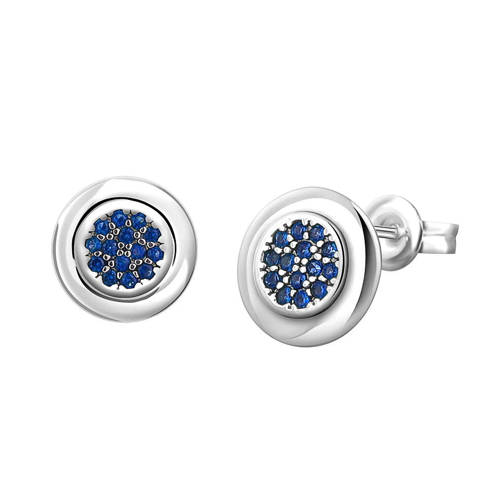 925 Sterling Silver Heart Shaped Zircon Earrings | Charming Girls Jewelry Gift