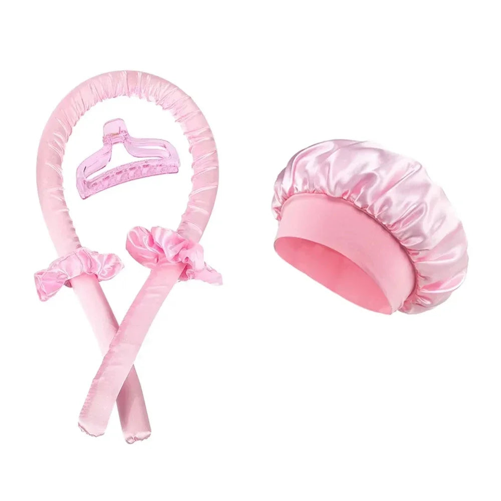 Heatless Curling Rod Set | No Heat Hair Curlers for Long Hair
