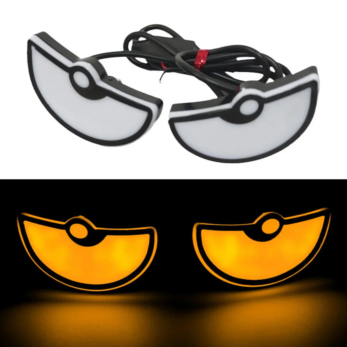 2PCS Car Motorcycle LED Devil Eyes Light | 12V Demon Eyes Decoration Lamp