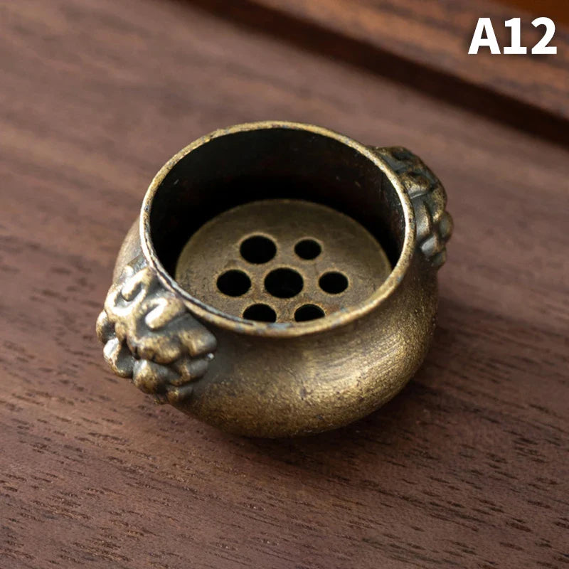 Dragon Turtle Incense Holder | Brass Alloy Incense Burner with Snail Sculpture
