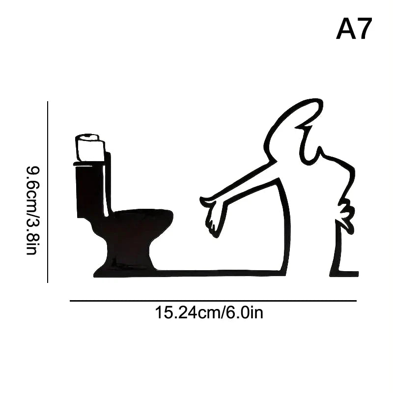 La Linea Minimalist Line Art Stickers | Modern Home Decor Door Decal