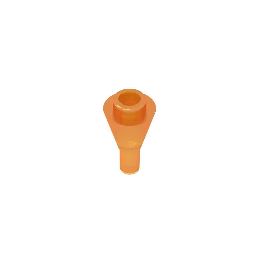 Gobricks GDS-1138 Cone 1 x 1 Inverted with Bar | Building Block for DIY Creations