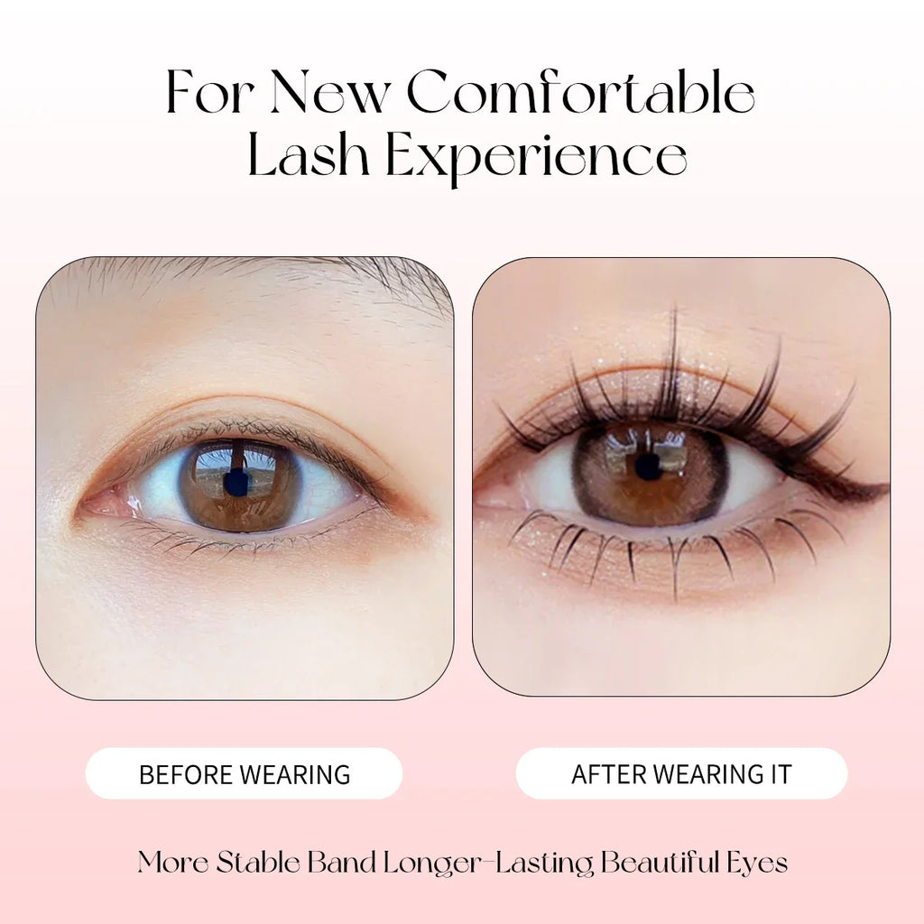 5 Pairs Manga Lashes Soft Natural Long False Eyelashes | Anime Wispy Strip Lashes for Korean Doll Eye Makeup
