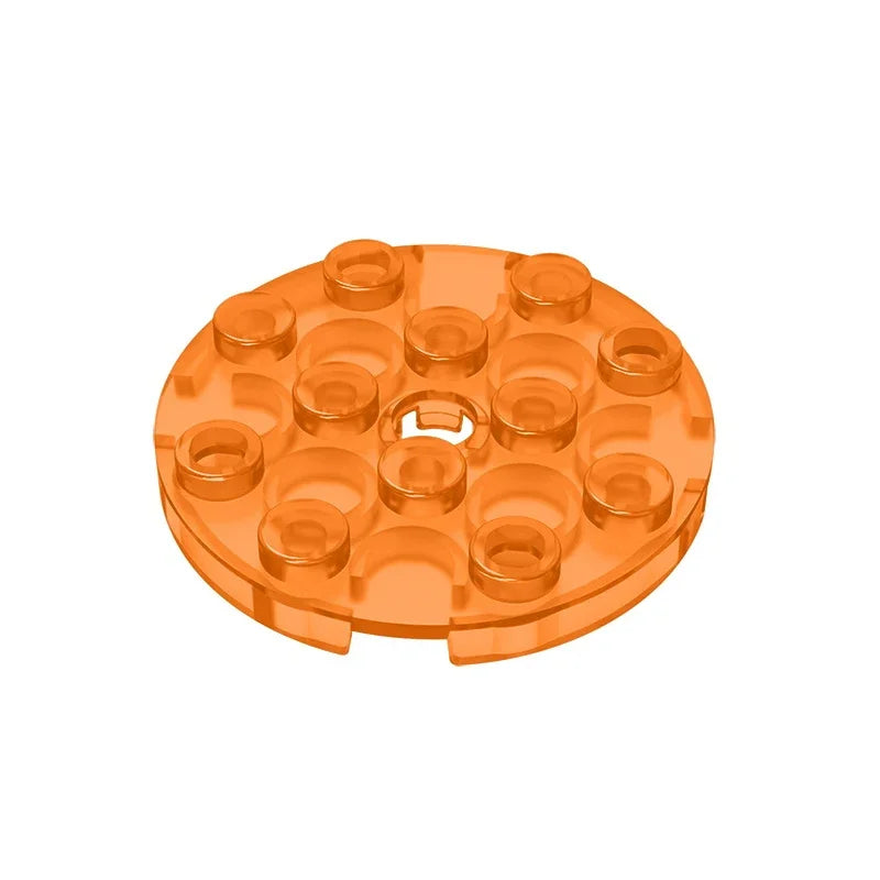 Gobricks GDS-841 Round Plate 4x4 with Hole | Compatible Building Block for DIY Creations