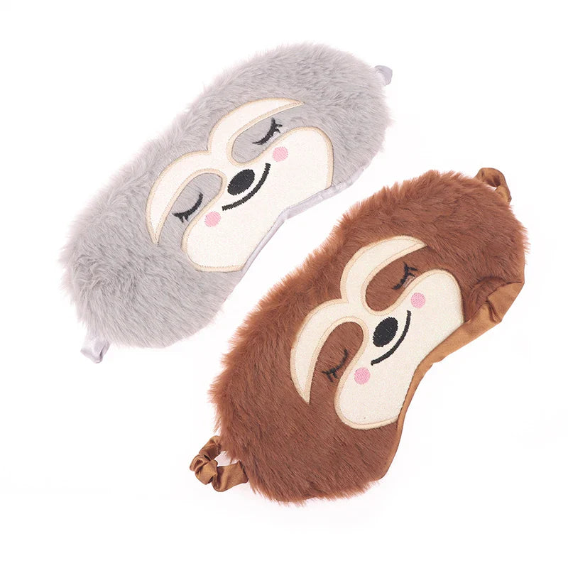 Cartoon Monkey Sleep Mask | Cute Plush Eye Mask for Kids and Adults
