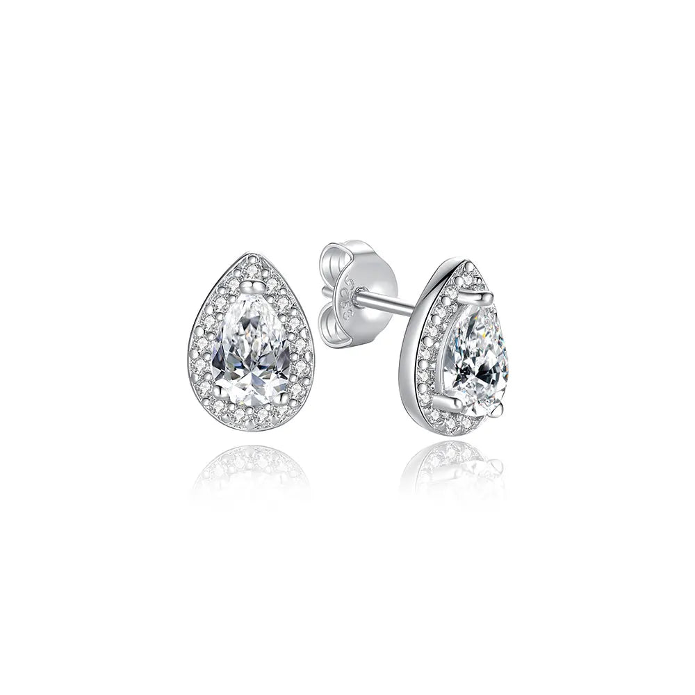 925 Sterling Silver Earrings | Women's Trendy Stud and Hoop Jewelry with Cubic Zirconia