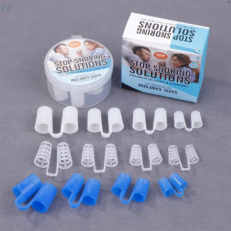 Silicone Anti Snore Nasal Dilators | Snoring Aid Nose Clip for Better Breathing