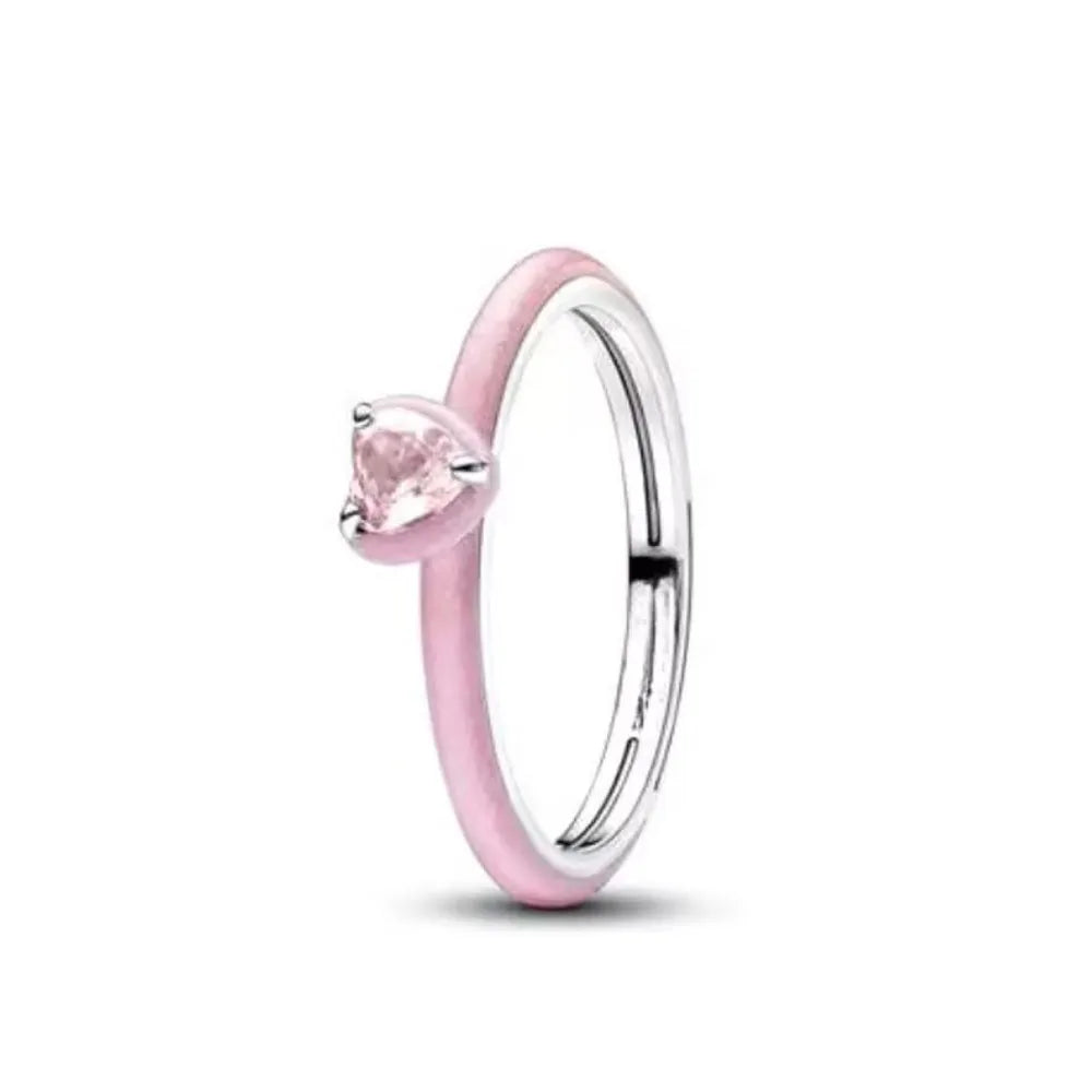 925 Silver Heart Floral Butterfly Ring | Women's Luxury Wedding Band