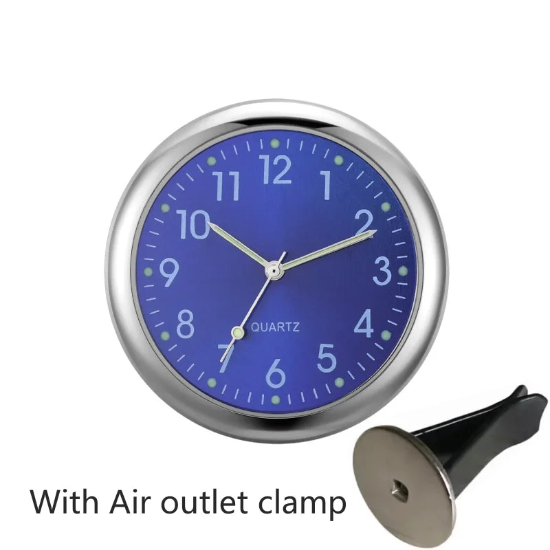 Car Clock Luminous | Mini Auto Stick-On Digital Watch for Dashboard