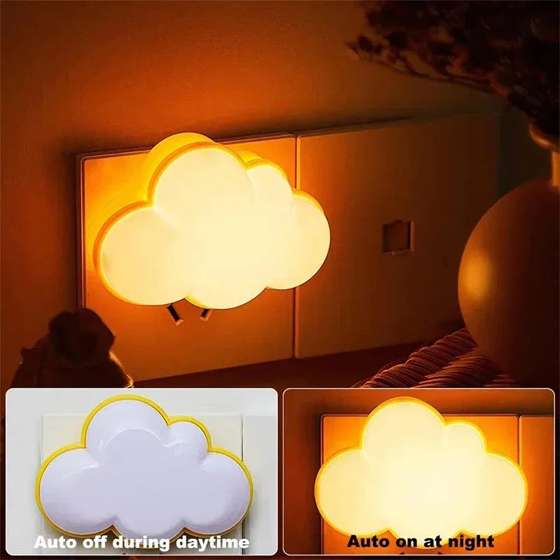 Cloud Night Light | Cute LED Plug-in Night Lamp for Kids and Adults