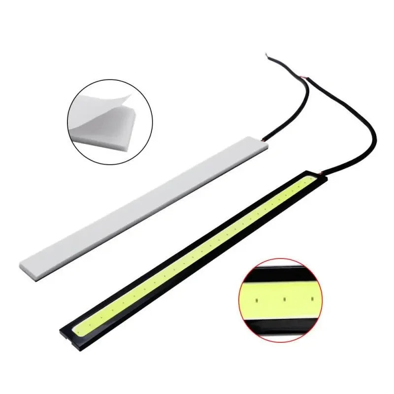 Universal Waterproof Daytime Running Lights | COB LED Fog Lamp Strip for Cars