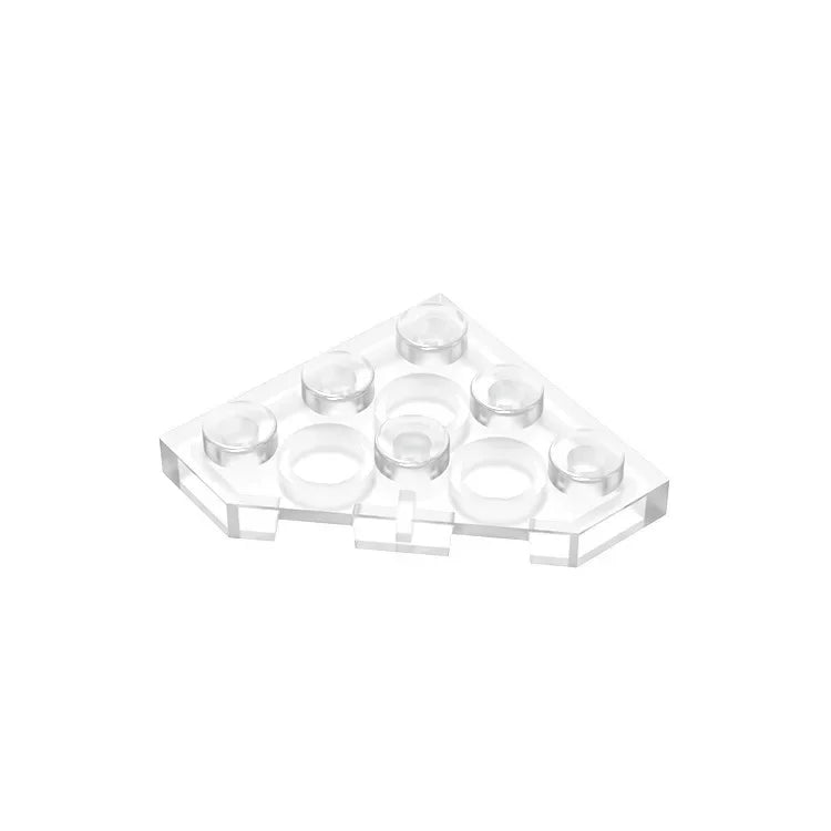 Gobricks GDS-556 Wedge Plate 3 x 3 Cut Corner | Compatible Building Block for DIY