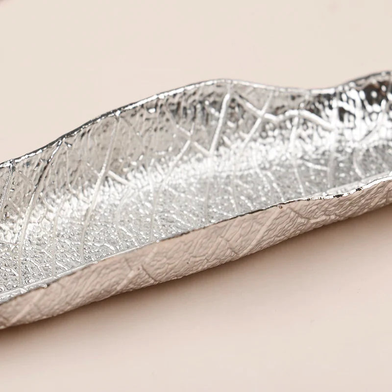 Metal Bodhi Leaf Incense Tray | Zen Incense Burner and Ash Catcher