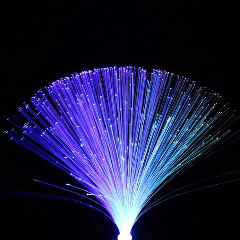 Fiber Optic Star Night Light | Multicolor LED Lamp for Holiday Decor