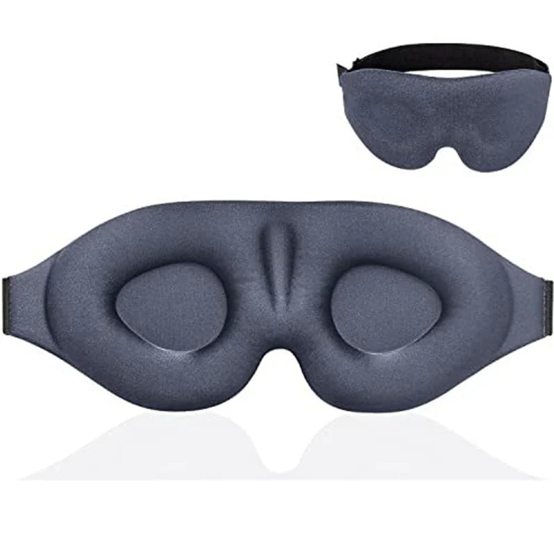 3D Sleep Mask for Light Blocking | Contoured Eye Cover with Soft Padding