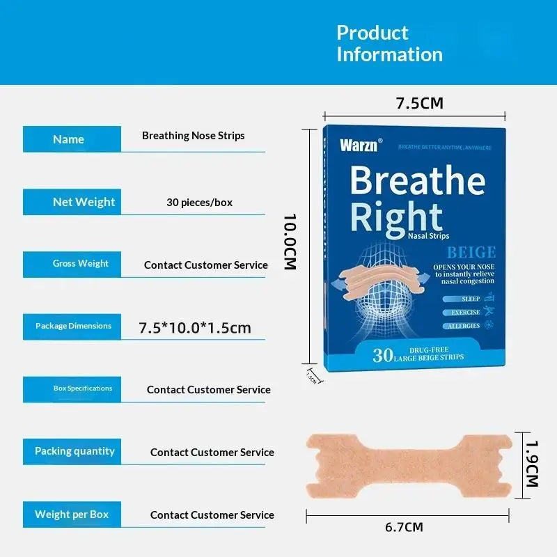 30 Pcs Anti Snoring Nasal Strips and Mouth Tape | Better Breathing for Snoring Relief