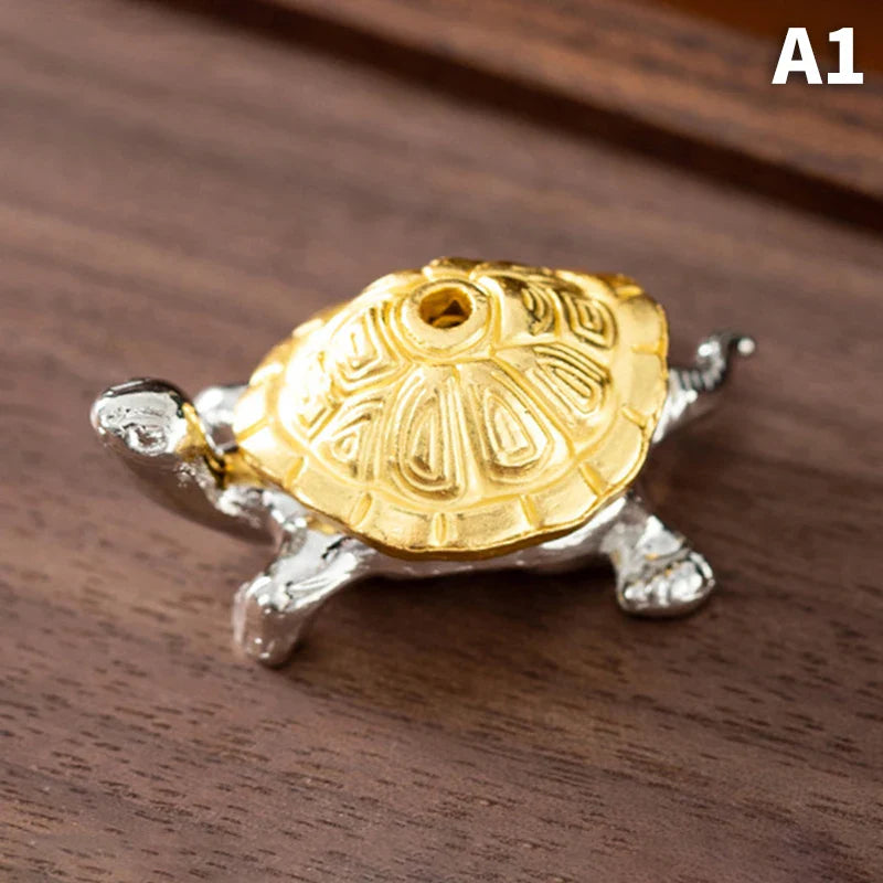 Dragon Turtle Incense Holder | Brass Alloy Incense Burner with Snail Sculpture