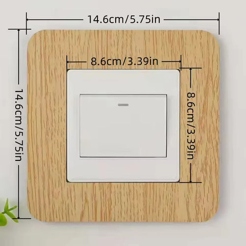 1pc Switch Protective Cover Outlet Wall Sticker Simple Anti-Dirty Buckle Type | Home Decor